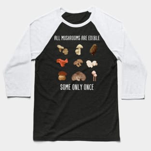 Mushroom Hunter Shirt shiitake vegan gift Baseball T-Shirt